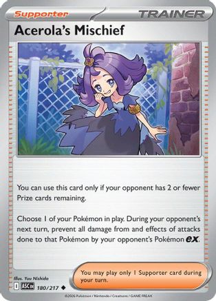 Acerola's Mischief (180) [ME Ascended Heroes] Reverse Holofoil - Uncommon
