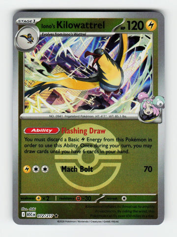 Iono's Kilowattrel (Poke Ball)