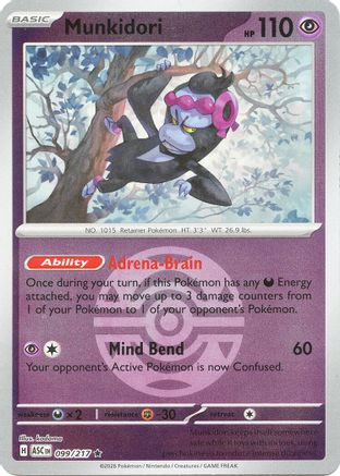 Munkidori (Dusk Ball) (099) [ME Ascended Heroes] Reverse Holofoil - Rare