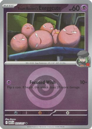 Team Rocket's Exeggcute (Energy Symbol Pattern) (077) [ME Ascended Heroes] Reverse Holofoil - Common