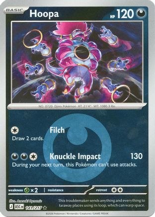 Hoopa (Energy Symbol Pattern) (141) [ME Ascended Heroes] Reverse Holofoil - Rare