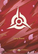 Fury Rune (R01b) (R01b) - Riftbound Organized Play Promotional Cards Foil