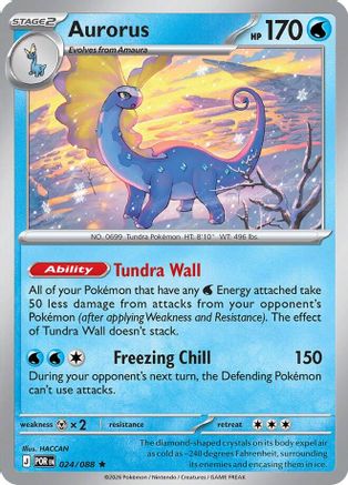 Aurorus (024/088) [ME03 Perfect Order] Reverse Holofoil - Rare