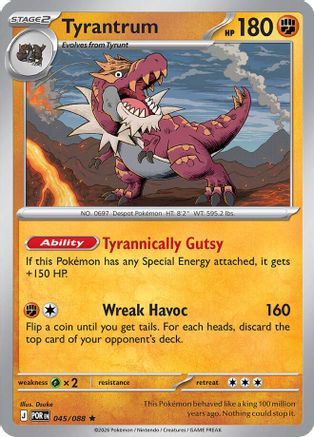 Tyrantrum (045) [ME03 Perfect Order] Holofoil - Rare