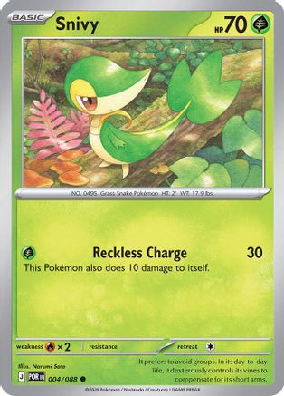 Snivy (004) [ME03 Perfect Order] Reverse Holofoil - Common