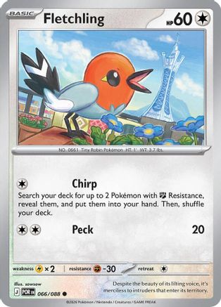 Fletchling (066) [ME03 Perfect Order] Reverse Holofoil - Common