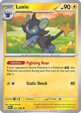 Luxio (027) [ME03 Perfect Order] Reverse Holofoil - Uncommon