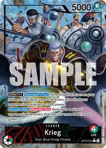 Krieg (OP15-001) (Alternate Art)