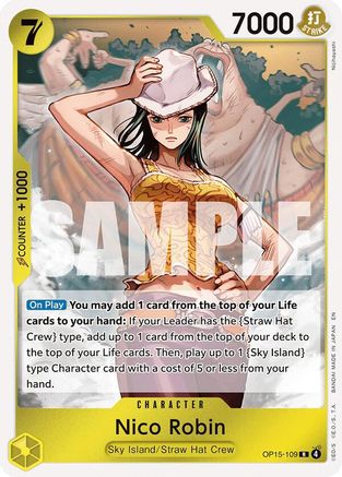 Nico Robin (OP15-109) (OP15-109) - Adventure on Kami's Island Foil