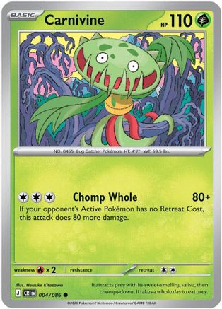 Carnivine (004) [ME04 Chaos Rising] Reverse Holofoil - Common