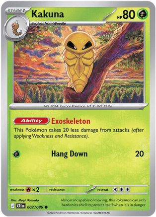 Kakuna (002) [ME04 Chaos Rising] Reverse Holofoil - Common