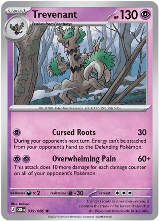 Trevenant (039) [ME04 Chaos Rising] Holofoil - Rare