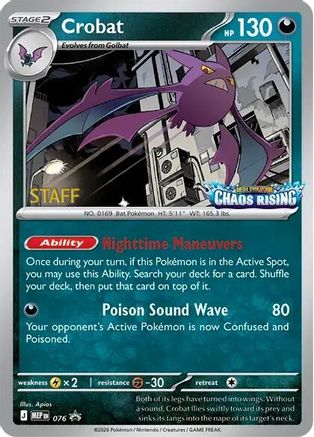 Crobat [Staff] (076) [ME Mega Evolution Promo] Holofoil - Promo