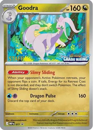 Goodra [Staff] (077) [ME Mega Evolution Promo] Holofoil - Promo