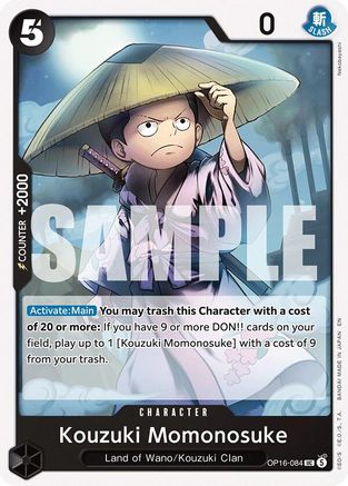 Kouzuki Momonosuke (084) (OP16-084) - The Time of Battle