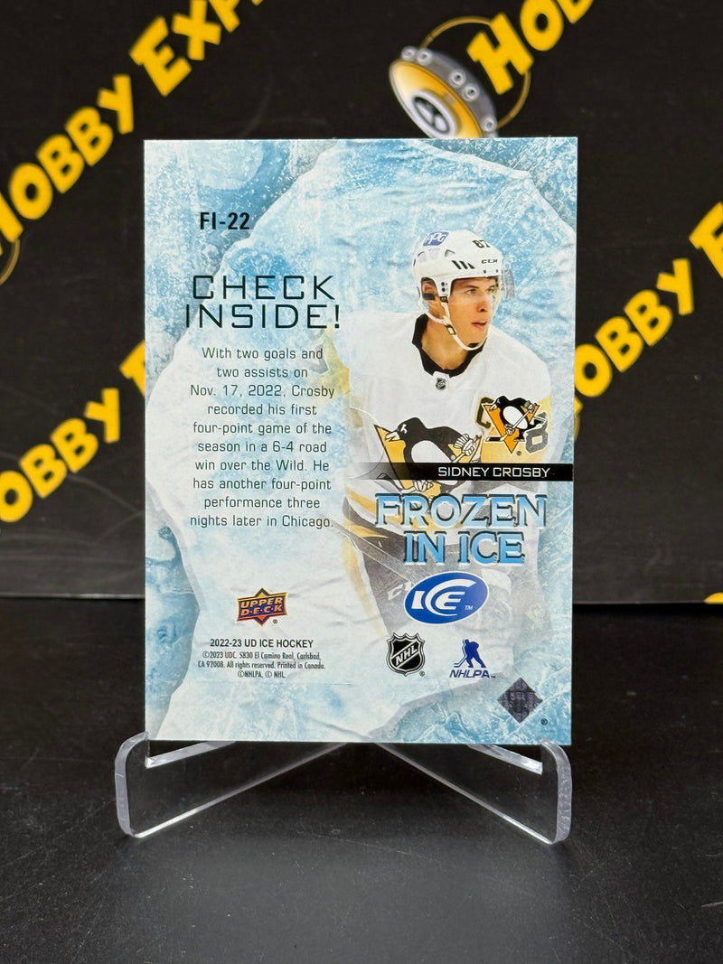 Sidney Crosby Frozen in Ice - Pittsburgh Penguins 2022-23 Ice
