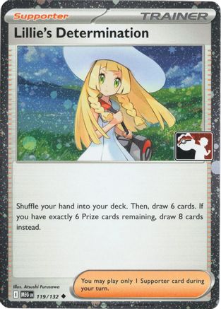 Lillie's Determination (Cosmos Holo) (119/132) [Prize Pack Series Cards] Holofoil - Uncommon