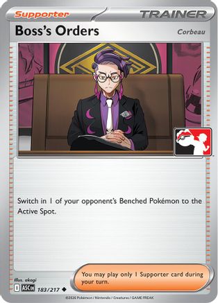 Boss's Orders [Corbeau] (183/217) [Prize Pack Series Cards] - Uncommon