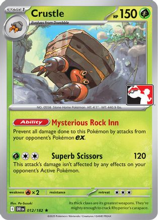 Crustle (012/182) [Prize Pack Series Cards] - Rare