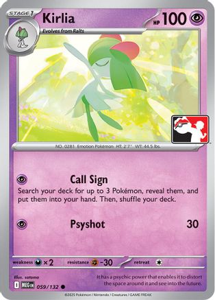 Kirlia (059/132) [Prize Pack Series Cards] - Common