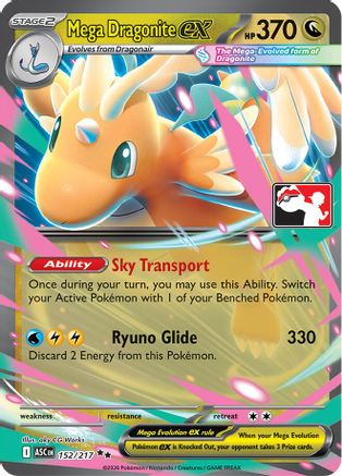 Mega Dragonite ex (152/217) [Prize Pack Series Cards] Holofoil - Double Rare