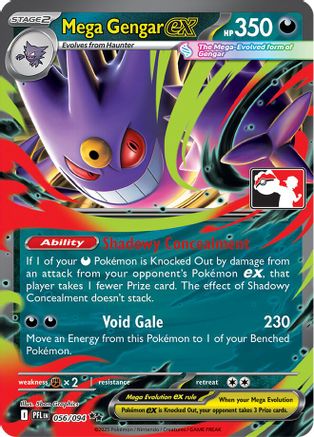 Mega Gengar ex (056/094) [Prize Pack Series Cards] Holofoil - Double Rare