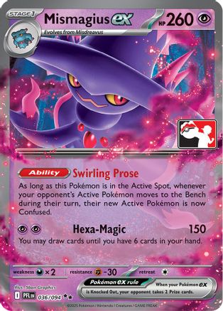 Mismagius ex (036/094) [Prize Pack Series Cards] Holofoil - Double Rare