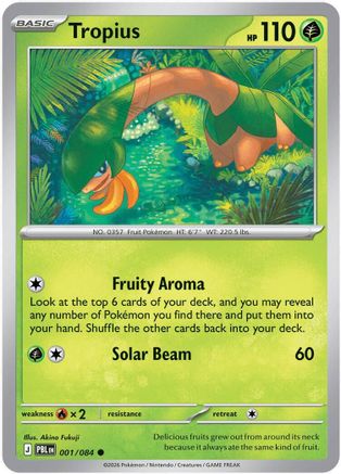 Tropius (001) [ME05 Pitch Black] Reverse Holofoil - Common