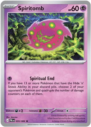 Spiritomb (035) [ME05 Pitch Black] Holofoil - Rare