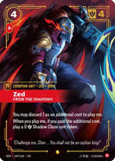 Zed - From the Shadows (Overnumbered) (169/166) - Vendetta Foil