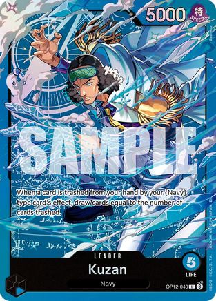 Kuzan (OP12-040) (OP12-040) - Starter Deck 33: BLUE Kuzan Foil