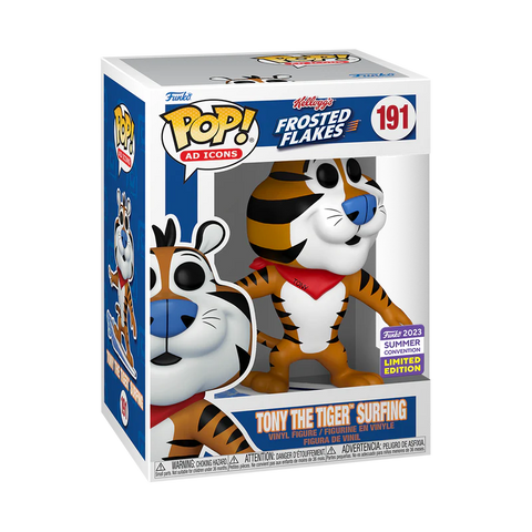 Tony the Tiger Surfing - Kellogg's Frosted Flakes #191 (2023 Summer Convention)