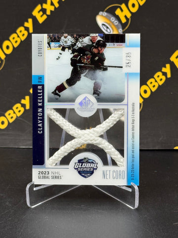 Clayton Keller Net Cord 25/35 - Arizona Coyotes 2024-25 SP Game Used
