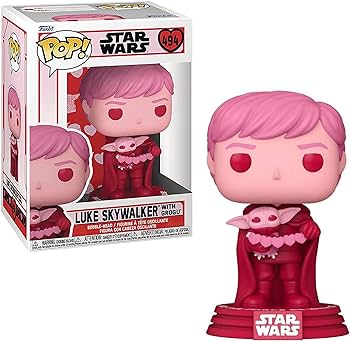 Luke Skywalker with Grogu - Star Wars Valentines