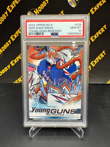 Igor Shesterkin Young Guns Renewed PSA 10 - New York Rangers