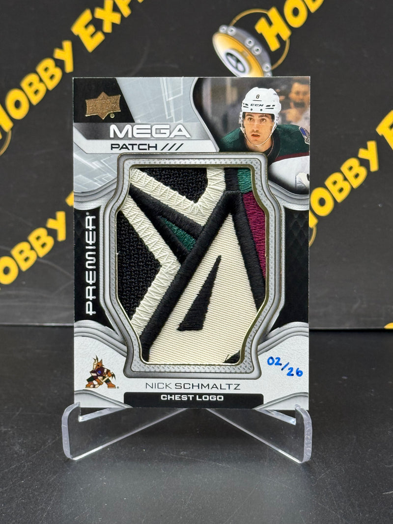 Nick Schmaltz Premier Mega Patch 02/26 - Arizona Coyotes 2022-23 Premier Hockey