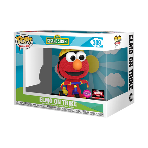 Elmo On Trike - 123 Sesame Street #309 (Flocked) (2024 Targetcon)