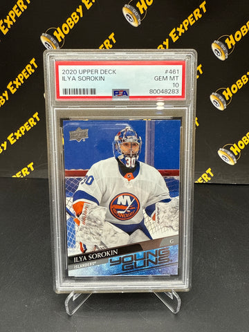 Ilya Sorokin Young Guns PSA 10 - New York Islanders