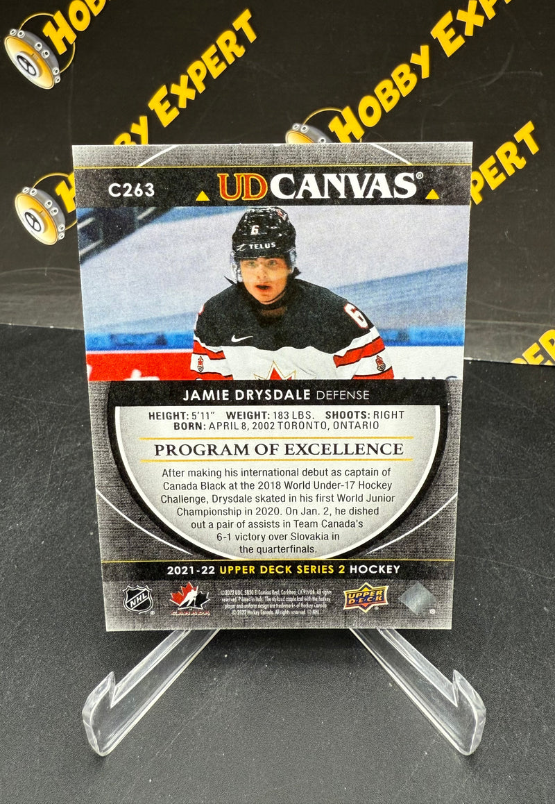 Jamie Drysdale Black Program of Excellence UD Canvas - Team Canada