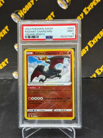 Radiant Charizard #020 - Crown Zenith - PSA 9