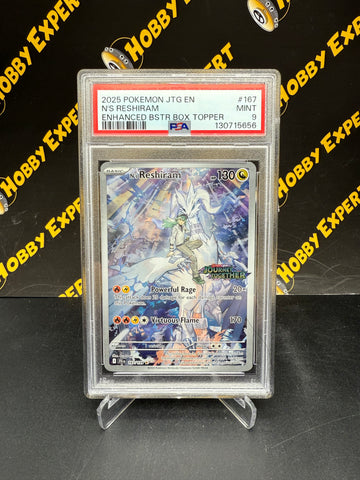 N's Reshiram SV Promo #167 - Box Topper - PSA 9