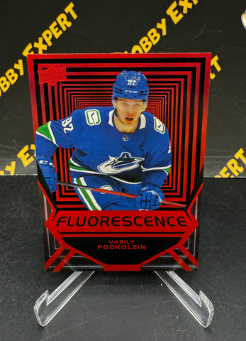 Vasily Podkolzin Red Fluorescence - Vancouver Canucks #FL-11