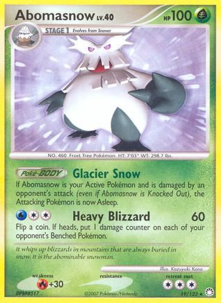 Abomasnow (19/123) [Mysterious Treasures] Reverse Holofoil - Rare
