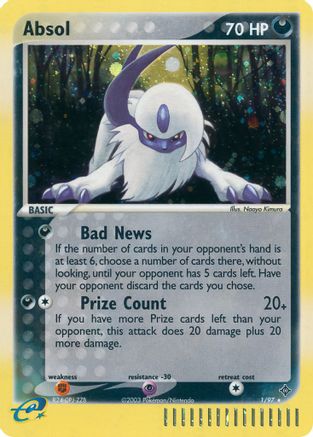 Absol (1/97) [Dragon] Holofoil - Holo Rare