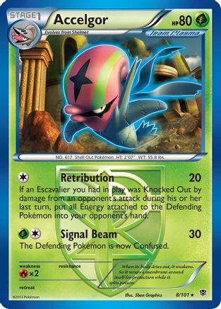 Accelgor (Team Plasma) (8/101) [Plasma Blast] - Rare