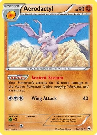 Aerodactyl (53/108) [Dark Explorers] Reverse Holofoil - Rare