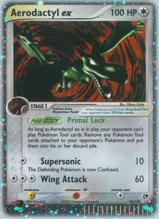 Aerodactyl ex (94/100) [Sandstorm] Holofoil - Ultra Rare