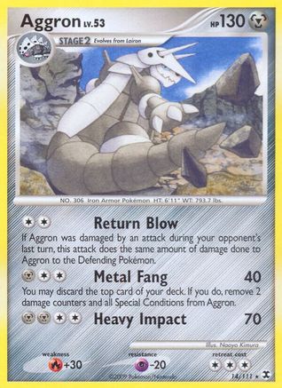 Aggron (14/111) [Rising Rivals] Reverse Holofoil - Rare