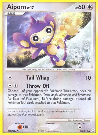 Aipom (70/123) [Mysterious Treasures] Reverse Holofoil - Common