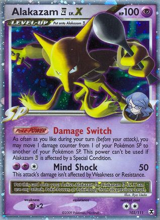 Alakazam E4 Lv.X (103/111) [Rising Rivals] Holofoil - Ultra Rare